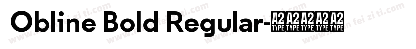  Obline Bold Regular字体转换